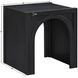 Fitzgerald Black Square End Table