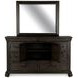 Bellamy Peppercorn 8 Drawer Dresser with Rectangular Mirror