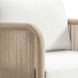 Trellis White Upholstered Outdoor Arm Chair