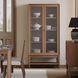 Cupertino Brown 2 Door Dining Display Cabinet