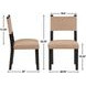 Aubrey Black Strap Back Side Chair Set of 2
