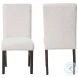 High Line White Upholstered Dining Chair Set Of 2