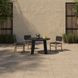 Mira Black Upholstered Outdoor Dining Chair