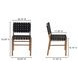 Mira Black Upholstered Outdoor Dining Chair