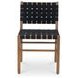 Mira Black Upholstered Outdoor Dining Chair