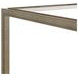 Glaze Gray Square Glass Top End Table