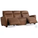 Sorrento Brown Leather Power Reclining Sofa