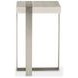 Tempo Larza and Satin Nickel Square Accent Table