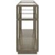 Glaze Quartz Rectangular Glass Top Occassional Table Set