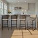 Tribeca Gray Upholstered Bar Stool