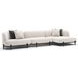 Madera Oatmeal 3 Piece Modular RAF Chaise Sectional with Pillows