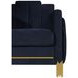 Empire Black 83" Sofa with LED