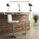 Bellatier Bone Tall Upholstered Swivel Adjustable Bar Stool Set of 2