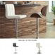 Bellatier Bone Tall Upholstered Swivel Adjustable Bar Stool Set of 2