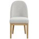 Essence Beige Upholstered Curved Back Chair