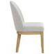 Essence Beige Upholstered Curved Back Chair