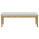Essence Cream Upholstered Dining Bench