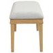 Essence Cream Upholstered Dining Bench