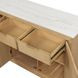 Essence Natural and White 3 Door Marble Top Server