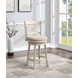 D01844 White Swivel Counter Height Stool