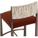 Baymont Meg Rust and Terri Nutmeg Upholstered Counter Height Stool