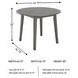 Shullden Gray Drop Leaf Dining Table