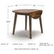 Berringer Rustic Brown Drop Leaf Extendable Dining Table