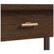 Verge Handcrafted Walnut 1 Drawer Open Nightstand