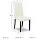 Kimonte Ivory Upholstered Dining Side Chair Set of 2