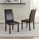 Kimonte Brown Upholstered Dining Side Chair Set of 2