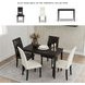 Kimonte Brown Upholstered Dining Side Chair Set of 2