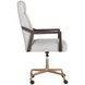 Tavistock Saloon Light Gray Leather Upholstered Office Chair