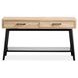 Craftsman Ridge Driftwood and Black Rectangular Sofa Table