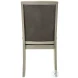 Lumina Silver Upholstered Dining Chair Set Of 2