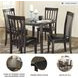 Hammis Dark brown Extendable Drop Leaf Round Dining Table