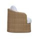 Axel Blue Performance Fabric Upholstered Outdoor Accent Chair