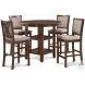 Amy Cherry Counter Height Stool Set Of 2