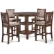 Amy Cherry Counter Height Stool Set Of 2