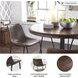 Centiar Brown and Black Upholstered Bar Stool Set of 2