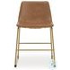 Crandox Brown And Gold Dining Chair
