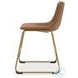 Crandox Brown And Gold Dining Chair