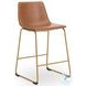 Crandox Brown And Gold Counter Height Stool