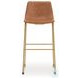 Crandox Brown And Gold Bar Stool