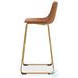 Crandox Brown And Gold Bar Stool