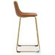 Crandox Brown And Gold Bar Stool