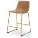 Crandox Toast And Gold Counter Height Stool