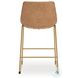 Crandox Toast And Gold Counter Height Stool