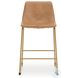 Crandox Toast And Gold Counter Height Stool