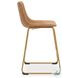 Crandox Toast And Gold Counter Height Stool
