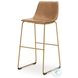 Crandox Toast And Gold Bar Stool